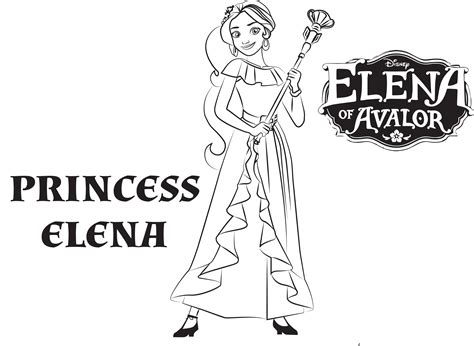 Elena Of Avalor Colouring Page Coloring Pages Printab