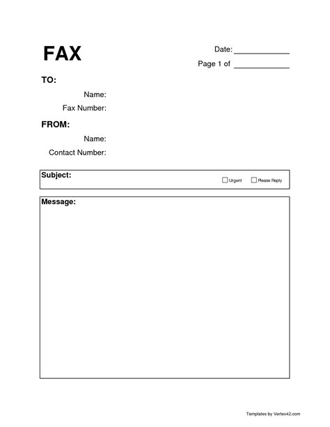 Blank fax cover letter template. Free Printable Fax Cover Template | Printable Blank Fax ...