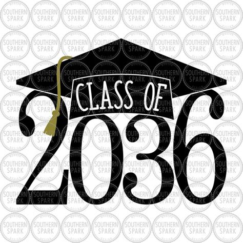 Class Of 2036 Svg Senior Class Of 2036 Svg Back To School Etsy