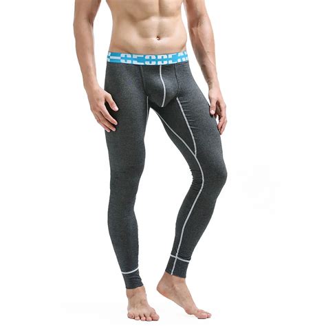 new winter warm men fashion sexy long johns cotton thermal underwear solid color tight single