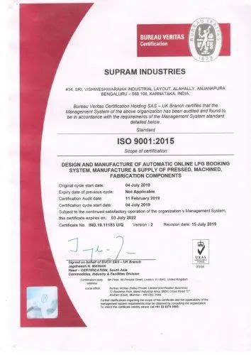 Supram Industries Manufacturer From Jayanagar Bengaluru India