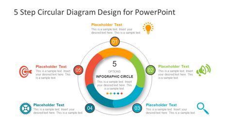 5 Step Process Diagram Roadmap Infographic Power Point Template Images