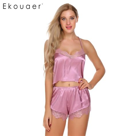 Buy Ekouaer Brand Sexy Backless Pajamas Womens
