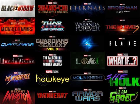 Marvel Studios Cinematic Universe Phase Four Marvel Phase Mcu Studios