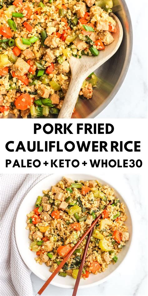 This Pork Fried Cauliflower Rice Is Healthy And Easy But Packed With