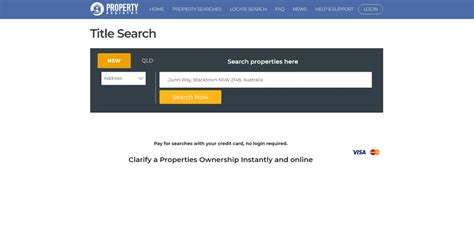 Nsw Land Title Search Property Registry