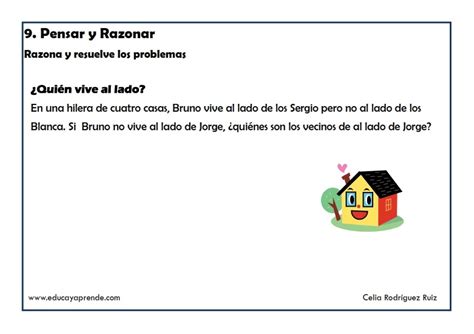 Ejercicios con respuestas de comprensión lectora para bachillerato. razonar y pensar_009 - Educa y Aprende