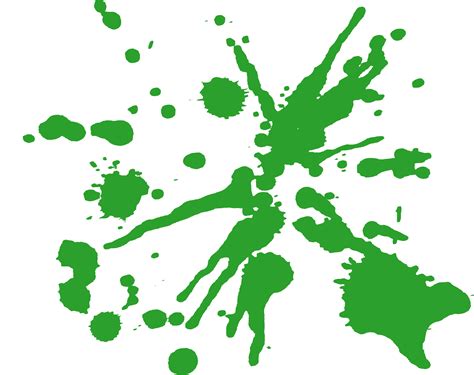 Green Splatter Paint