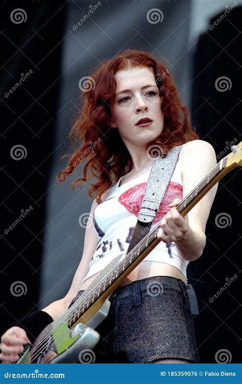 Melissa Auf Der Maur Bassist Of The Hole During The Concert Editorial Photo Image Of Jammin