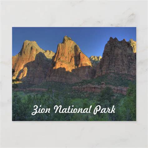 Zion National Park Ut Postcard Zazzle