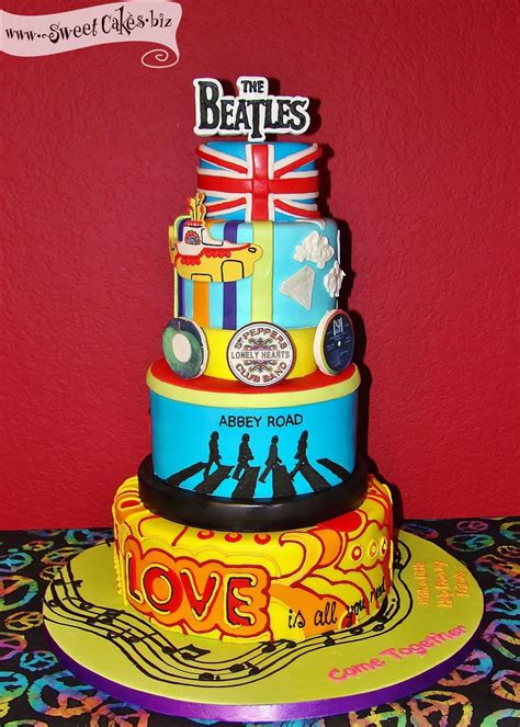 Beatle Birthday Cake Beatles Cake Beatles Birthday Cake Beatles