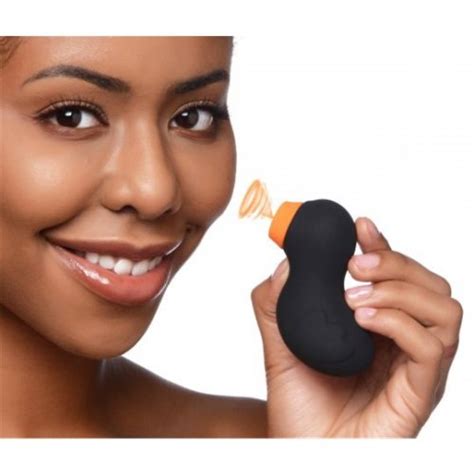 inmi shegasm sucky ducky silicone rechargeable clitoral stimulator black sex toys at adult