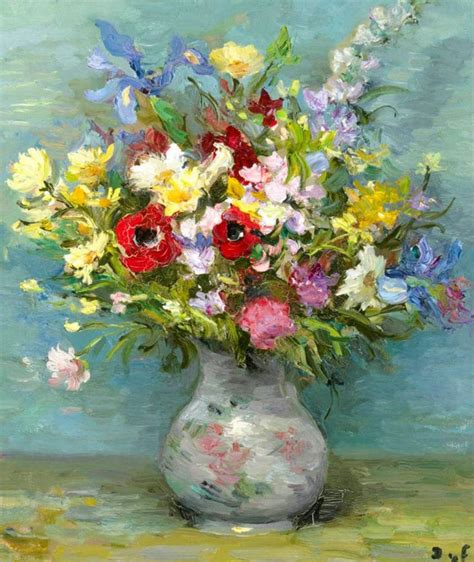 Marcel Dyf ~ The Impressionist Flowers Floral Painting Art French
