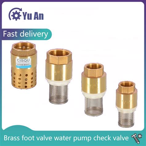 Brass Foot Valve Mesh Check Valve With Holes Strainer Filter Dn25 1inch