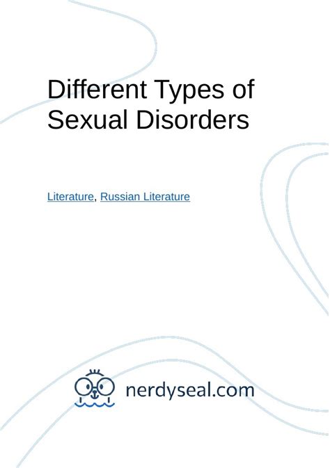 different types of sexual disorders 872 words nerdyseal