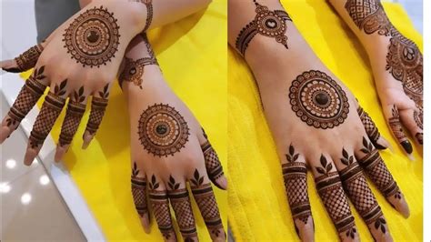 Eid Special Gol Tikki Mehndi Design Arabic Flower Mehendi Design Easy Bridal Mehndi Design