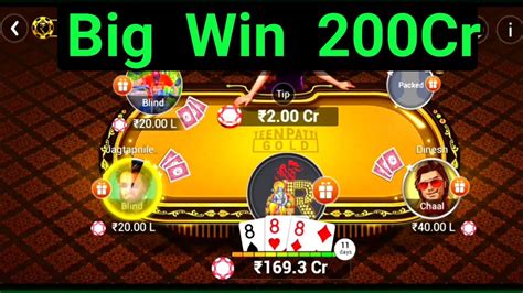 Teen Patti Gold Win 200cr Big Win Teen Patti Gold Tpg Win Tricks Youtube