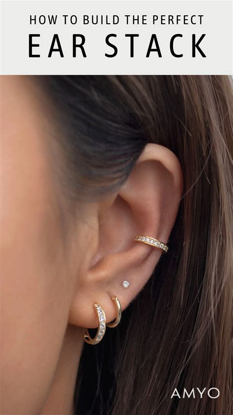 How To Build The Perfect Ear Stack Ear Piercing Studs Earings