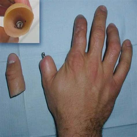 Functional Prosthetic Long Stump Silicone Prosthesis Finger