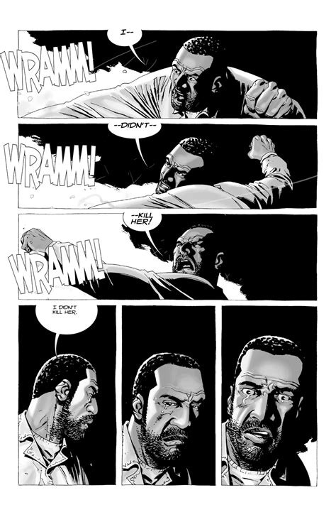 Tyreese Beats The Hell Out Of Rick Grimes The Walking Dead Comicnewbies