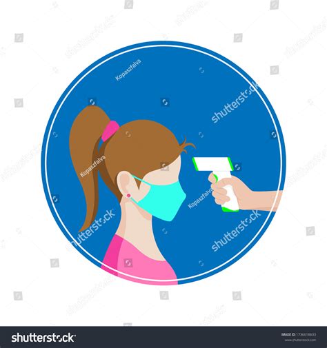 Body Temperature Check Required Sign Stock Vector Royalty Free