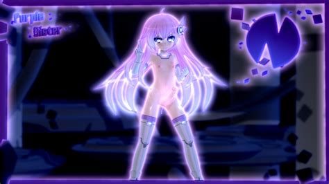 Gs Mantis Nepgear Purple Sister Neptune Series Highres 10s 1girl 3d Blue Eyes Blue