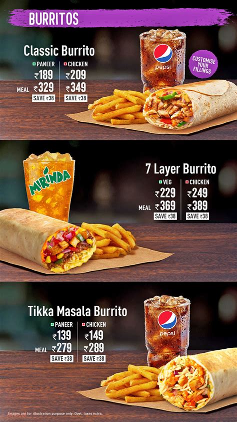 Menu of Taco Bell, Anna Nagar, Chennai | Dineout