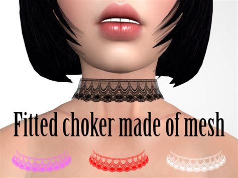 Second Life Marketplace Choker Lace