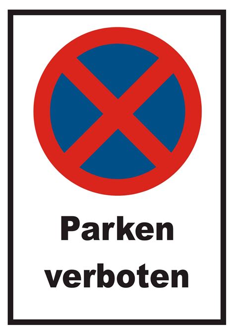 Was ist eigentlich der unterschied? Parken verboten Schild | HB-Druck Schilder, Textildruck ...