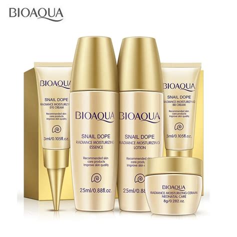 Buy 5pcsset Bioaqua Snail Makeup Skin Care Kits