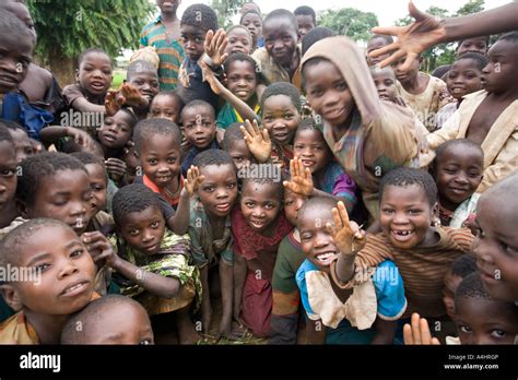 Children In The Village Of Khoswe Malawi Africa Stock Photo Alamy