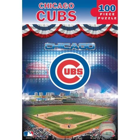 Chicago Cubs 100 Piece Jigsaw Puzzle By Masterpieces Puzzles Chicago