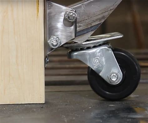 Diy Retractable Casters Diy Designs Of Retractable Wheels For Tool