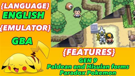 Updated Pokemon Gba Rom Hack With Gen 9 Paldean And Hisuian Forms And