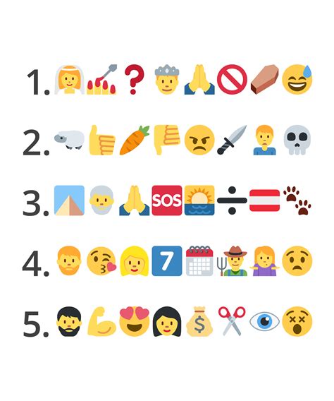 Sale Bible Characters Emoji Quiz With Answers In Stock