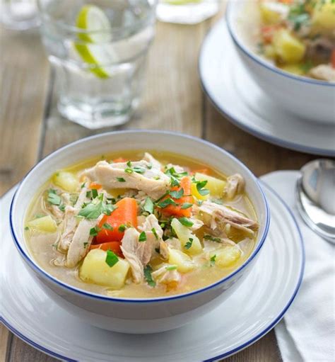 Quick, easy, healthy, and economical. Chicken soup recipe using chicken carcass