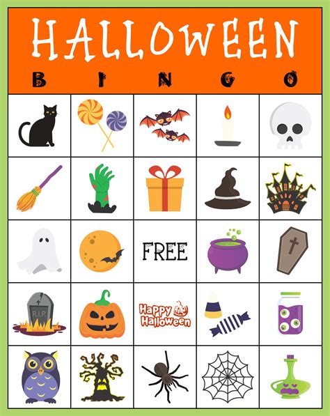 15 Best Printable Halloween Bingo Card Template Pdf For Free At Printablee