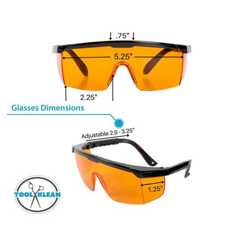 Uv Light Safety Glasses Yellow Uvc Protective Goggles Ansi Z87 1 Tool Klean