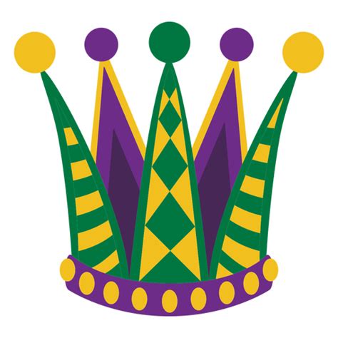 Mardigras Party Hat Flat Transparent Png And Svg Vector File