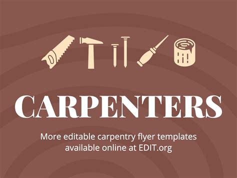 Create A Free Carpentry Flyer And Your Own Business Cards Templates