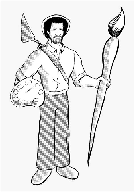 Bob Ross Clipart He Was The Creator And Host Of The Joy Of Painting