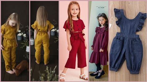 Plain Fabric Dresses Designs For Kids Wear Youtube