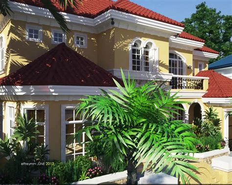 2 Story Mediterranean House Concept With Interior Design House And Decors