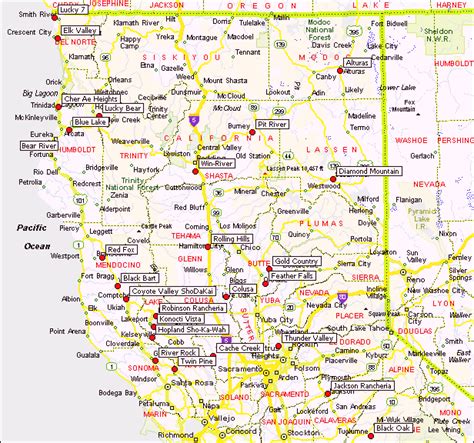 Map Of Northern California Cities Map Map Of Usa States