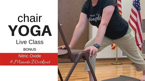 Senior Chair Yoga Live Class Bonus 4 Minute Workout Youtube