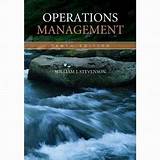 Operations Management William J Stevenson