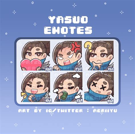 Yasuo Emotes For Twitch And Discord Etsy