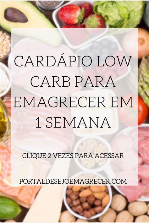 Dieta Cardapio Low Carb Dietvb