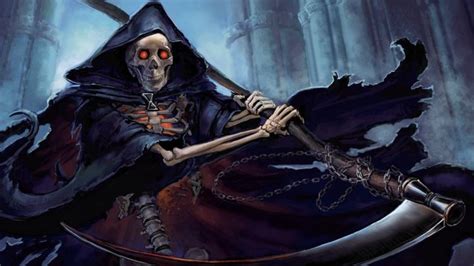 Dark Grim Reaper Horror Skeletons Skull Creepy