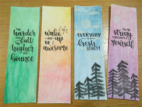 water coloured bookmarks creative bookmarks creative diy bookmarks bookmark craft